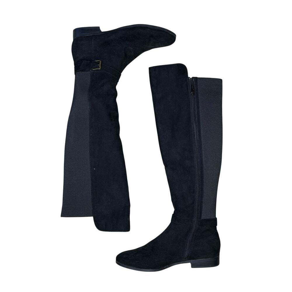 Style & Co Kimmball Over-The-Knee Black Riding Boots 8 - Picture 7 of 8